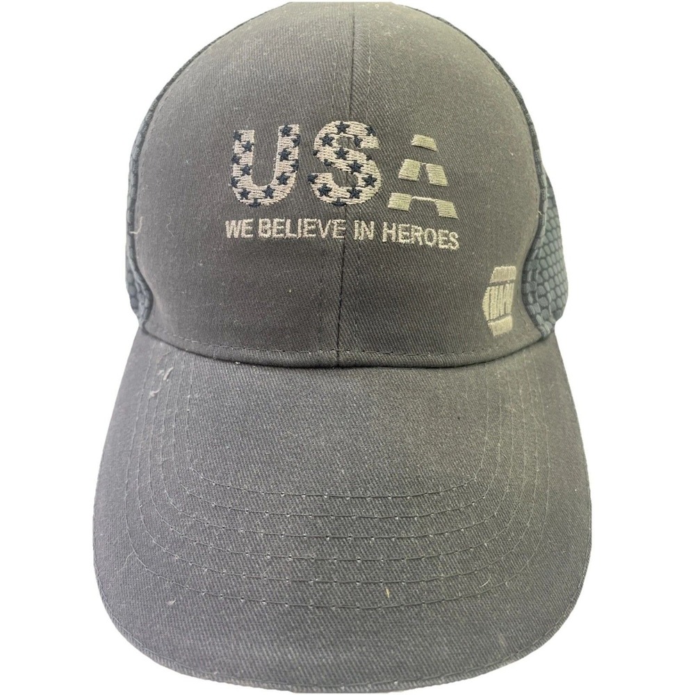 NAPA Intrepid Fallen Heroes Fund Trucker Hat Mens‎ OSFA Gray USA We Believe